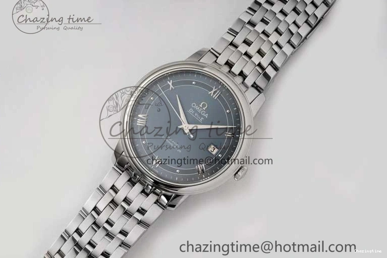 0429 De Ville SS DIWF 1:1 Best Edition Light Blue Dial SS Markers on SS Bracelet MIYOTA TopPick 7850